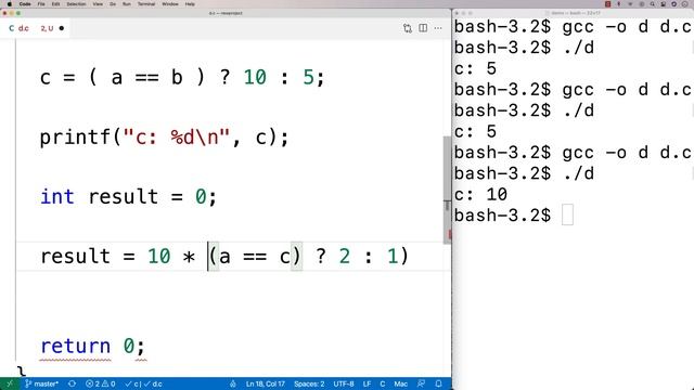 Ternary Operator | C Programming Tutorial смотреть онлайн