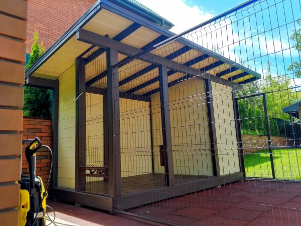 Вольер для собаки уличный с выгулом (Премиум)