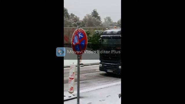 ГЕРМАНИЯ зима укладка асфальта.