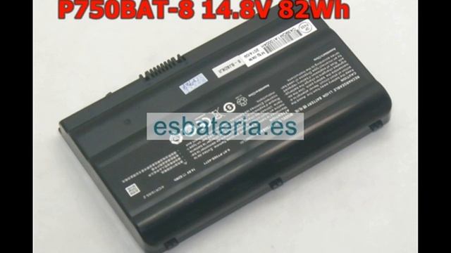 Mayor capacidad de P750BAT- 8 Para CLEVO P775DM1 14.8V 82Wh 8-celdas смотреть онлайн