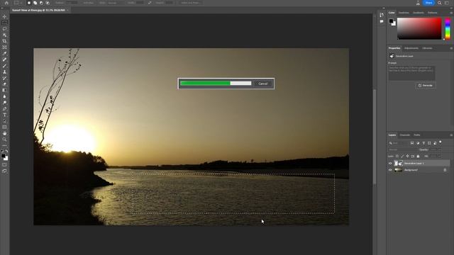 Generative Fill Tool Photoshop Beta Version смотреть онлайн