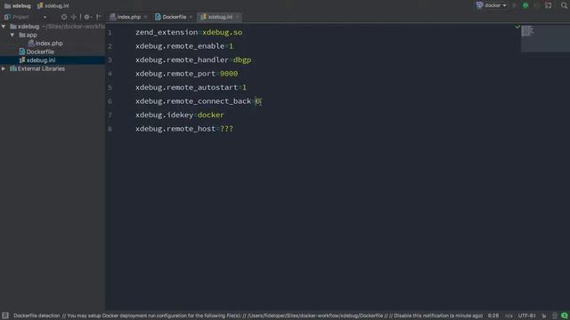 Xdebug with PHPStorm and Docker смотреть онлайн