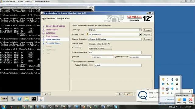 Oracle 12c installation смотреть онлайн