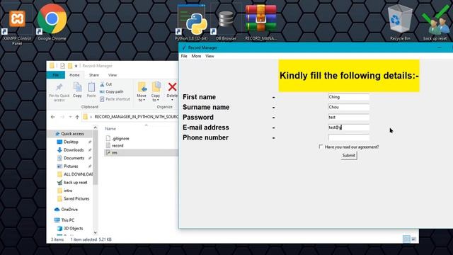Simple Record User in Python | Notepad Database | with Source Code смотреть онлайн