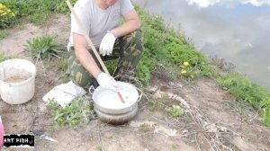 Вношу известь в свой пруд известкование водоёма, 20кг негашёной извести