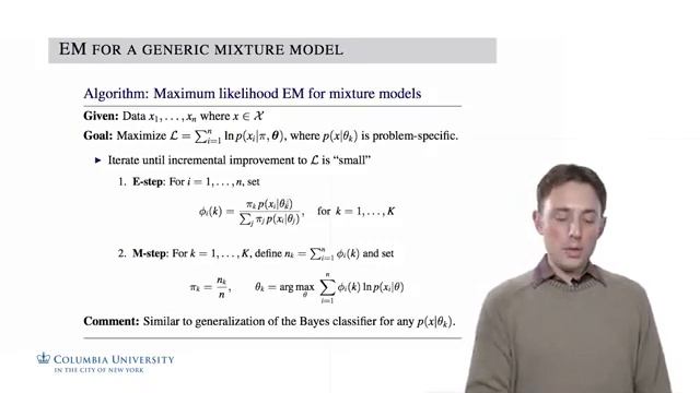 12 8 EM for a Generic Model Mixture | Machine Learning смотреть онлайн