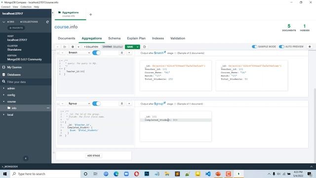 14. MongoDB Crash Course in Bangla | Aggregation in MongoDB Compass | MongoDB NoSQL Database смотреть онлайн