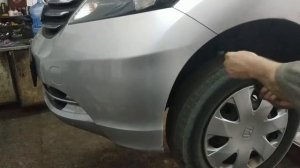 Honda freed GB3, снять бампер, установка москитной сетки.