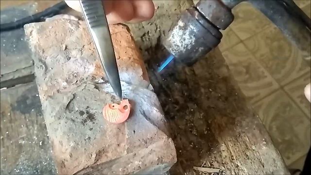 Хобо никель "Череп на монете из мокуме гане"(Hobo Nickel "Skull on a Mokume Gane Coin") смотреть онлайн