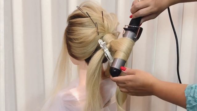Хвост в технике «Твист». Свадебные прически. Хвост. Ponytail in technique “Twist”. Wedding hair смотреть онлайн