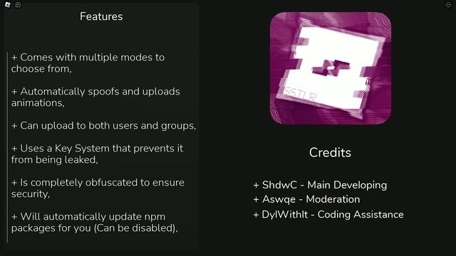 SStlr - FREE AND KEYLESS - THE BEST ROBLOX ANIMATION SPOOFER AND REUPLOADER ON THE MARKET смотреть онлайн