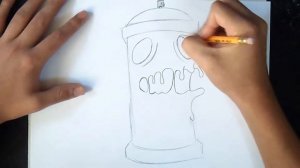 как рисовать аэрозольный баллончик | граффити