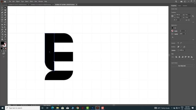 Logo design tutorial: Easy and fast logo design| Adobe Illustrator смотреть онлайн