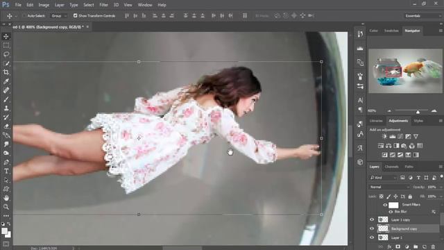 girl in fish bowl | photoshop cc 2015.5 manipulation tutorial смотреть онлайн