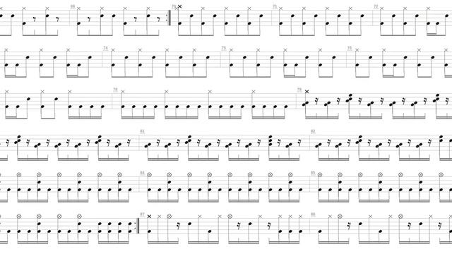 The Sword Of The Glorious Lord + Sixth Sense + Drum Only + Drum Tab
