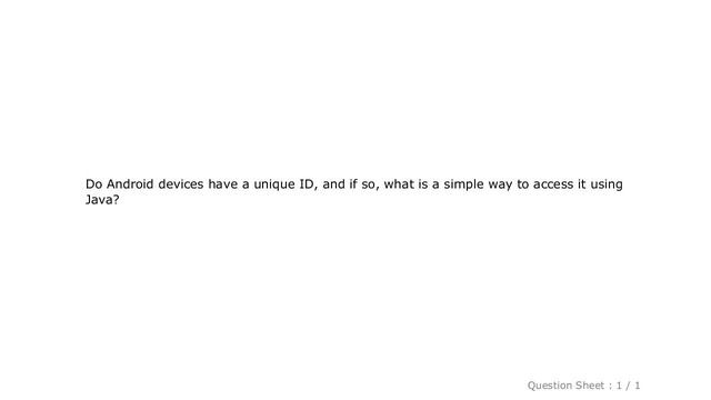 Android : Is there a unique Android device ID? смотреть онлайн