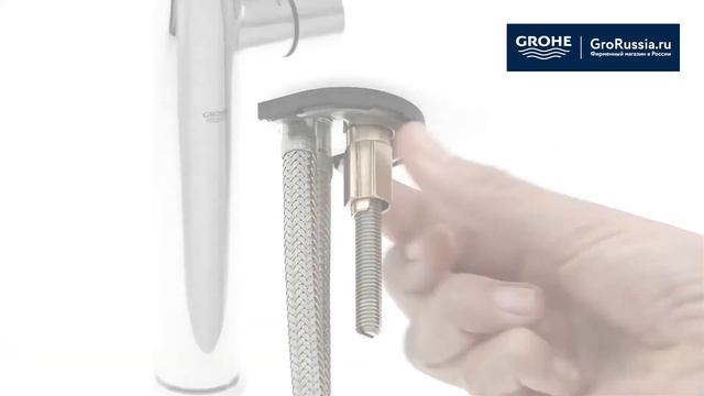 Обзор Смесителя для раковины GROHE ESSENCE+ свободностоящий смотреть онлайн