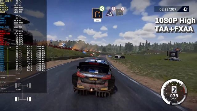 WRC 10 | GTX 1660 Ti Mobile | i7-10750H | 1080P | ULTRA | ACER NITRO 5 2020 | смотреть онлайн