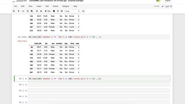 Selecting Rows and Columns from a Pandas DataFrame using .loc and .iloc смотреть онлайн