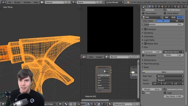 How to Bake Perfect Normals in Blender - Tutorial смотреть онлайн