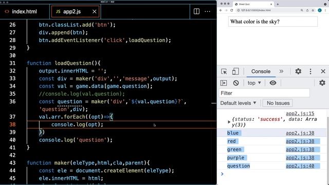 How to create a Quiz with JavaScript and Google Sheet Data Quiz App 2 JSON data from Google Sheets смотреть онлайн