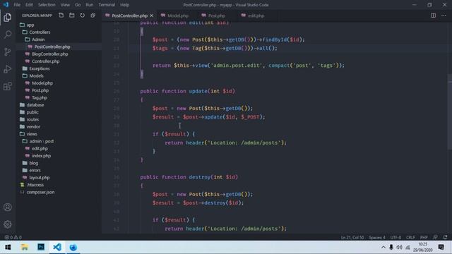 Créer un site avec PHP (POO) - Modifier les tags d'un article смотреть онлайн