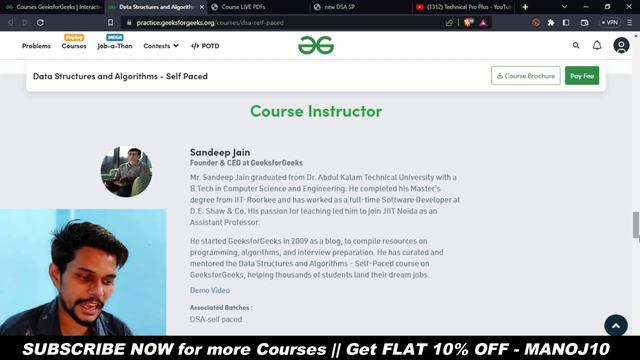 Save Big on GeeksforGeeks Courses | Use Coupon Code 'MANOJ10' for Extra Discount смотреть онлайн