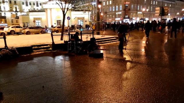 Уличные музыканты - Питерский вечер , Сенная пл. смотреть онлайн