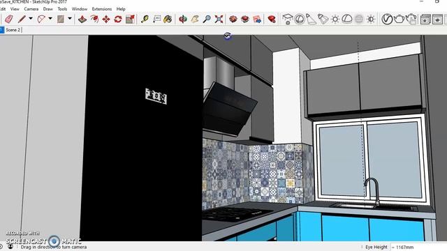 Realistic Sketch Up Kitchen Design Part 5 смотреть онлайн