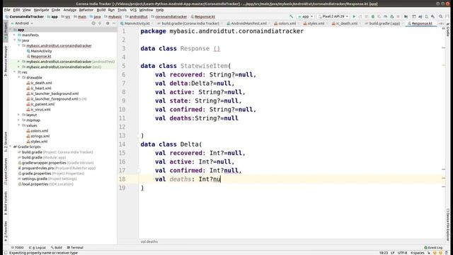 Coronavirus COVID19 Tracker Android App Project Realtime Data - Okhttp & REST API | Kotlin | PART 5 смотреть онлайн