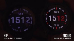 Amoled VS MIP screen for your sport watch