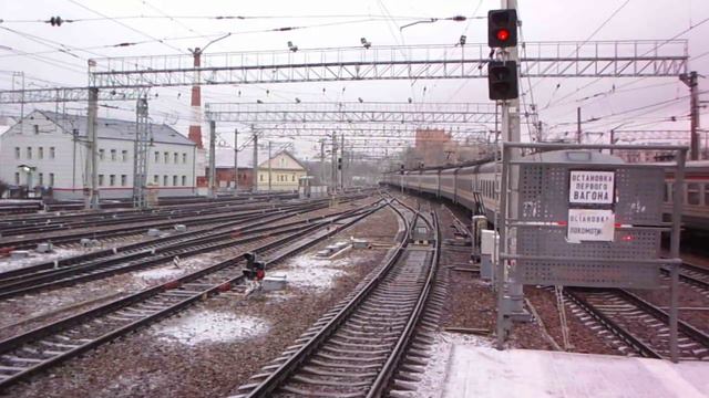 Новый ЭП2Д отправляется по МЦД с Курского вокзала смотреть онлайн