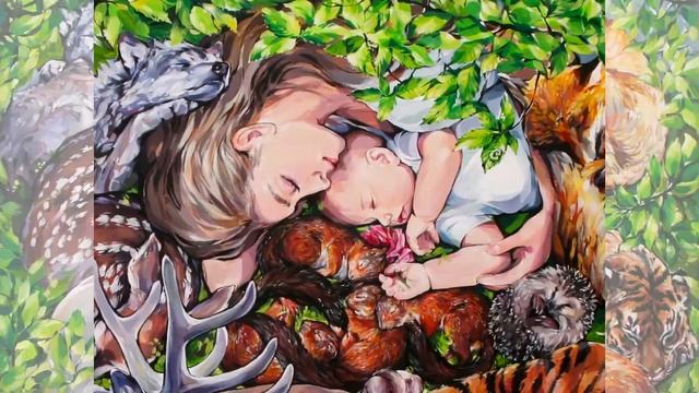 Природа - колыбель человечества // Описание картины "Колыбель"// художник Наталья Резанова смотреть онлайн