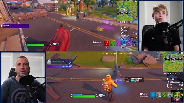 PS5 Split Screen Duos Gameplay in Fortnite Chapter 3 Season 2 смотреть онлайн