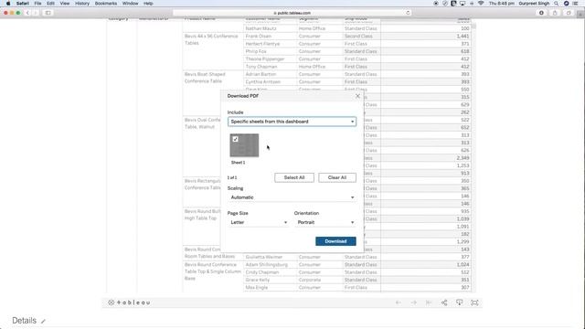How to export data from tableau table with scroll bar| Printing table with scrollbar in tableau смотреть онлайн