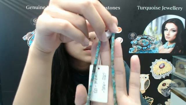 20240812-02 Natural Turquoise Spiny Oster Burma Jadeite 16inch 14gram Spiritual And Healing Jewelry