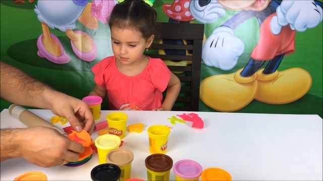 Пластилин Плей До делаем торт. Пластилин для детей. Лепим торт из Play Doh. Торты из Плей-До смотреть онлайн