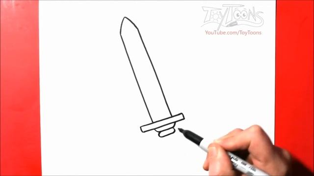 How to Draw a Sword | Easy Step by Step Drawing Tutorial смотреть онлайн
