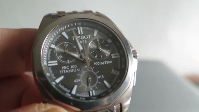 Tissot PRC100 titanium chronograph смотреть онлайн