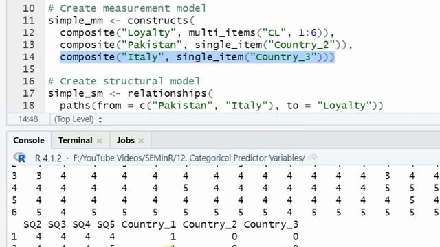 31. SEMinR. How to Analyze Categorical Predictor Variables using SEMinR in R? смотреть онлайн