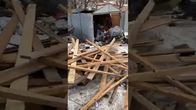 Снос гаражей на Корзуна 10 СПб теперь гаража нет.. Серёга Стилов в кадре. смотреть онлайн