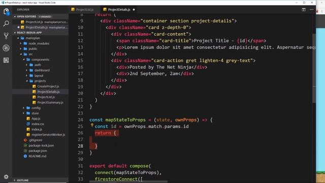 React, Redux & Firebase App Tutorial #20 - Project Details Data смотреть онлайн
