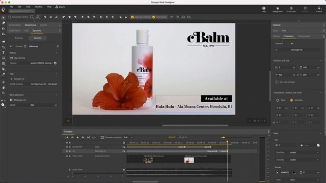 Dynamic Video - Google Web Designer смотреть онлайн