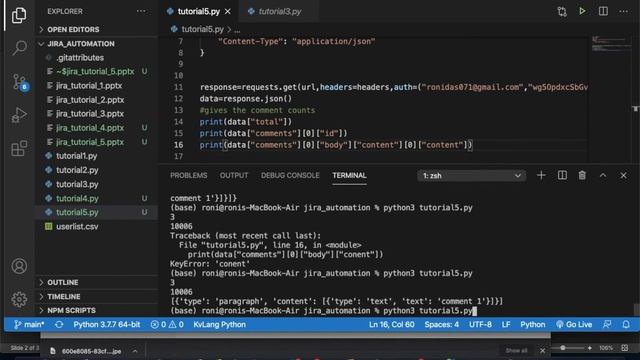 Jira Automation Using Python|Get All Jira Issue Comments From Rest Api Using Python|Tutorial:5 смотреть онлайн