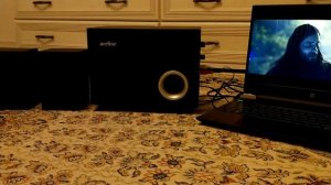 Колоноки 2.1 Aceline ASP500 - проверка воспроизведения трейлера № 1, низкие частоты на максимуме