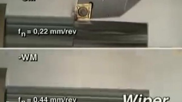 CoroTurn 107 Wiper против стандартной пластины.mpg