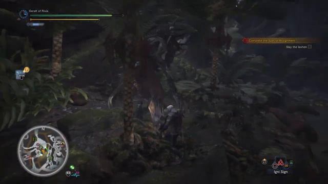 Monster Hunter: World - Witcher 3 All Quest & Easy Kill Boss
