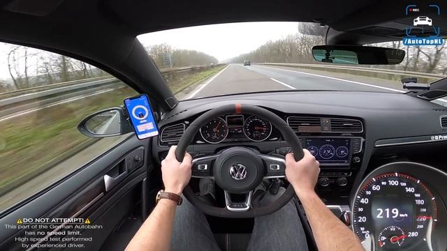 470HP VW GOLF GTI CLUBSPORT on AUTOBAHN (NO SPEED LIMIT) by AutoTopNL смотреть онлайн