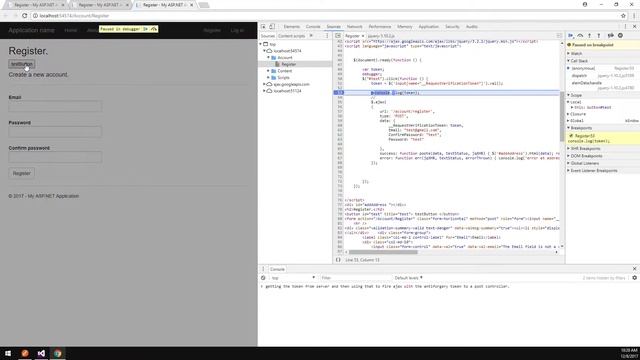 Anti-forgery token MVC C# Post Ajax смотреть онлайн
