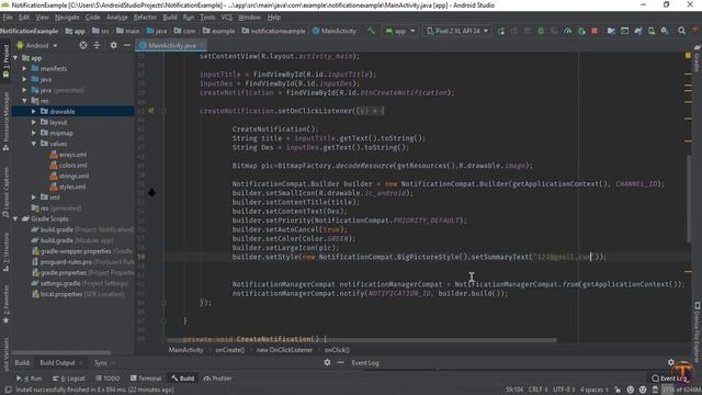 Android tutorial - 40 - How Create BIG PICTURE & LARGE IMAGE ICON Expandable Notification смотреть онлайн